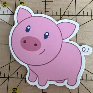 💜13/$13 +Bundle Sticker Sale | Pig Animal Waterproof Sticker